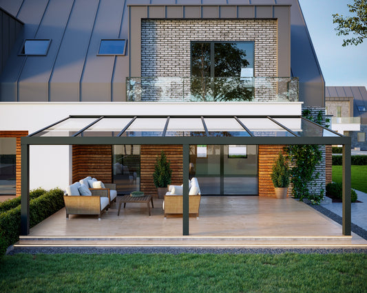 Veranda Anthrazit Klarglas