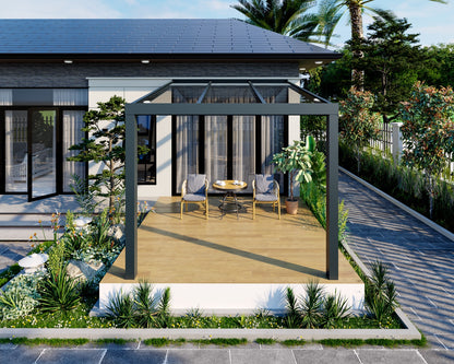Veranda Anthracite Clear Glass