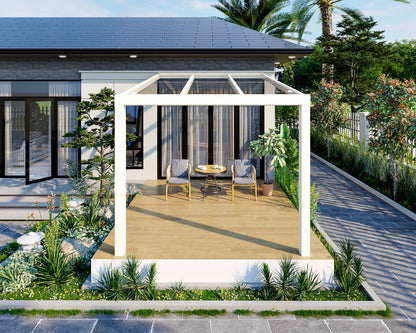 Veranda White Clear Glass